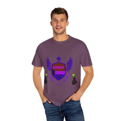 Kuwait Pride Unisex T-Shirt, Garment-Dyed Tee, LGBTQ+ Support Shirt, Casual Wear, Gift for Pride Month, Statement Fashion