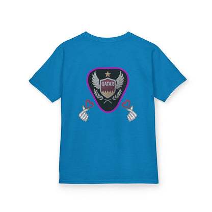 Kids' Fun Graphic Tee, Casual Kids T-Shirt, Cute Kids Top, Qatar Themed Shirt, Gift for Young Fans