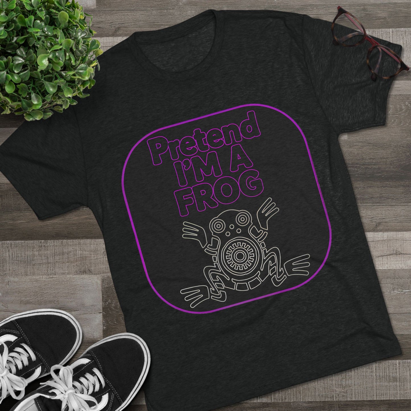 Funny Frog Unisex Tee - Pretend I Am a Frog Design