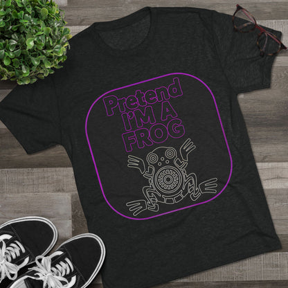 Funny Frog Unisex Tee - Pretend I Am a Frog Design