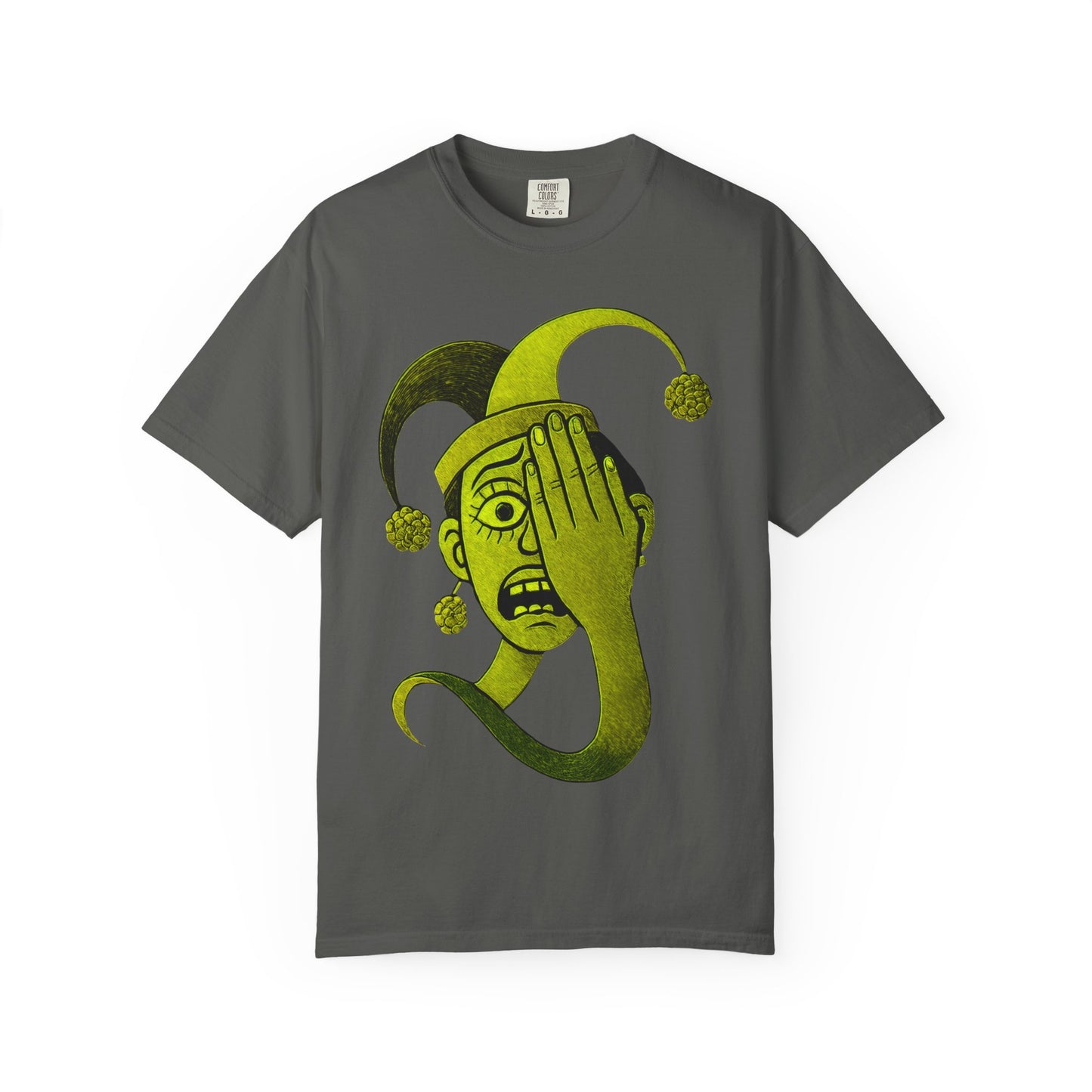 Garment-Dyed T-shirt 'i can't see' Design