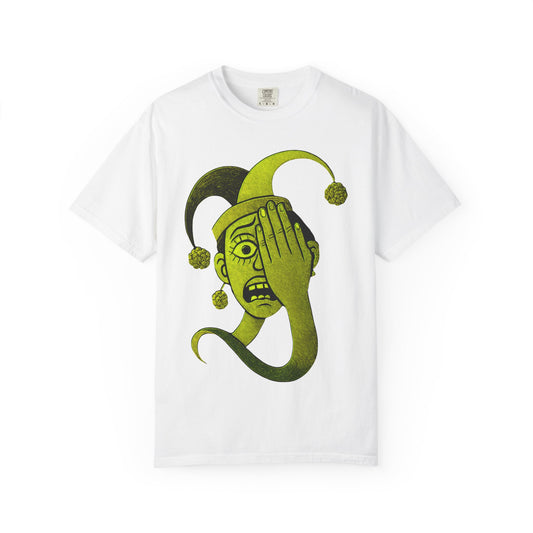 Garment-Dyed T-shirt 'i can't see' Design