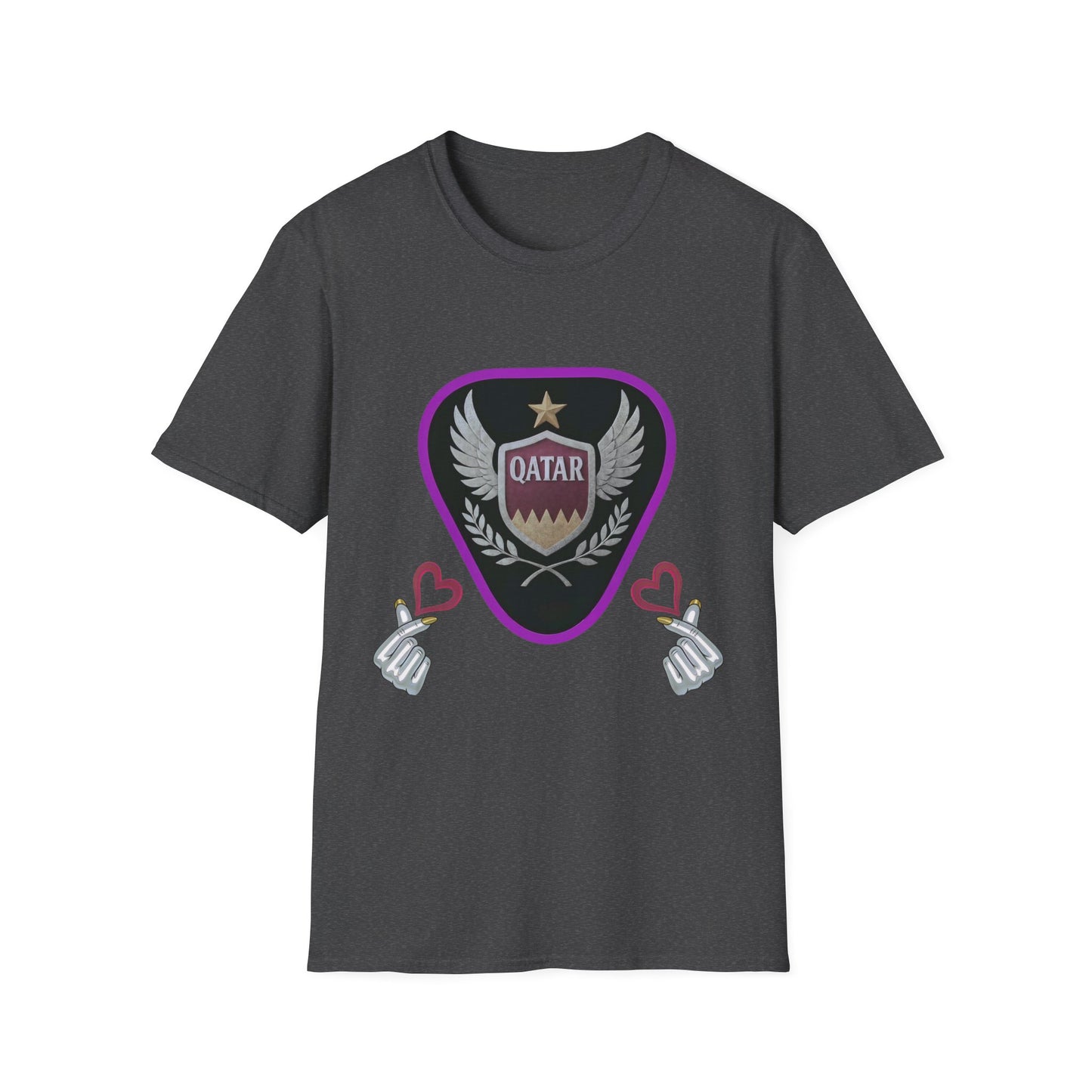 Qatar Pride Unisex Softstyle T-Shirt, Casual Wear, Sports Apparel, Gift for Fans, Travel Souvenir, Unique Design