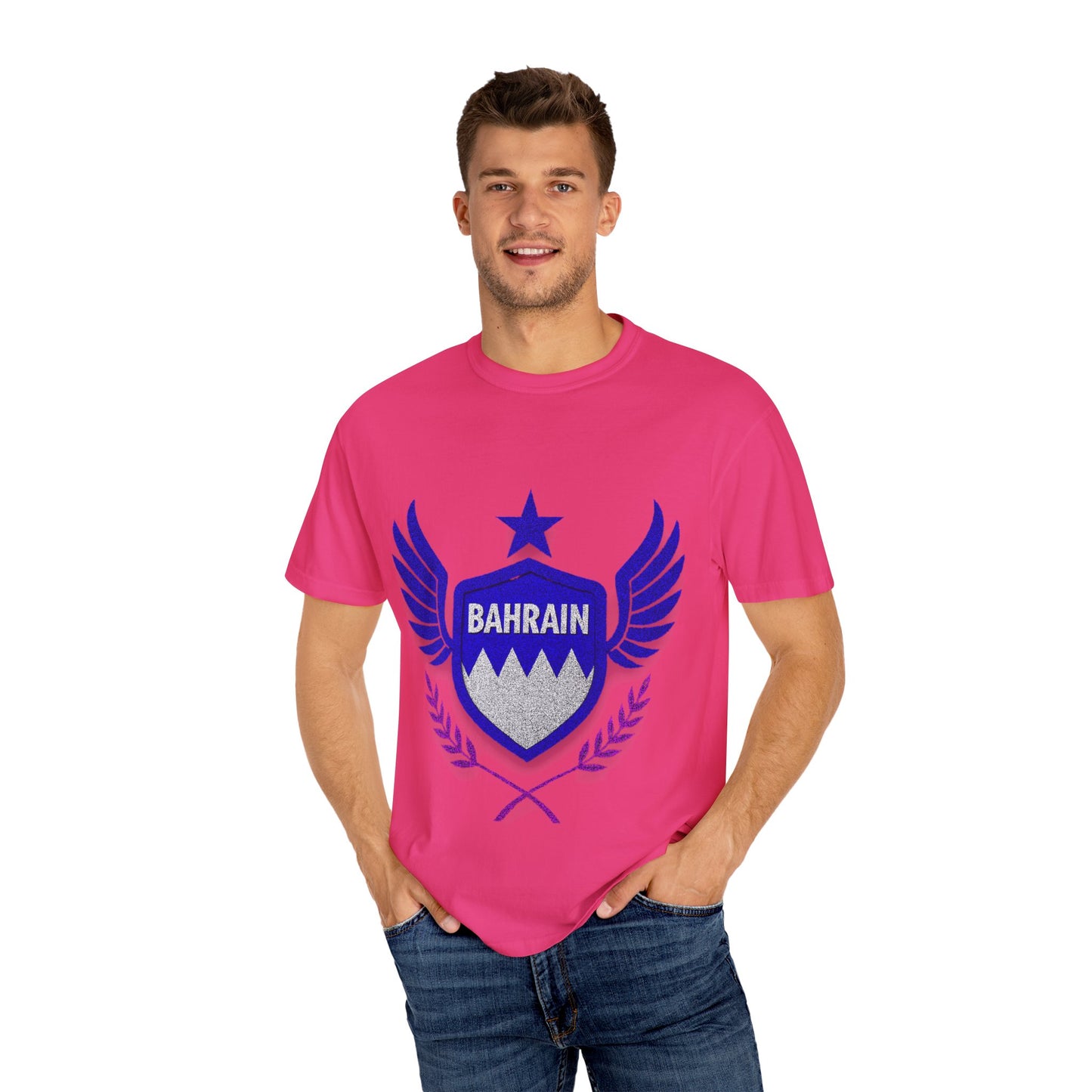 Bahrain Wings T-shirt - Casual Wear, Gift for Travelers, Sports Enthusiasts, Souvenirs, Unique Gift Idea