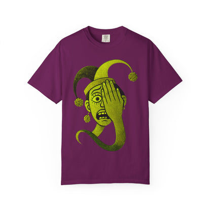 Garment-Dyed T-shirt 'i can't see' Design
