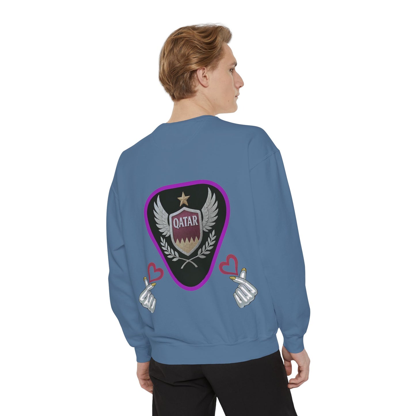Qatar-Inspired Unisex Sweatshirt, Cozy Gift for Sports Fans, Stylish Casualwear, Travel Apparel, Souvenir from Qatar