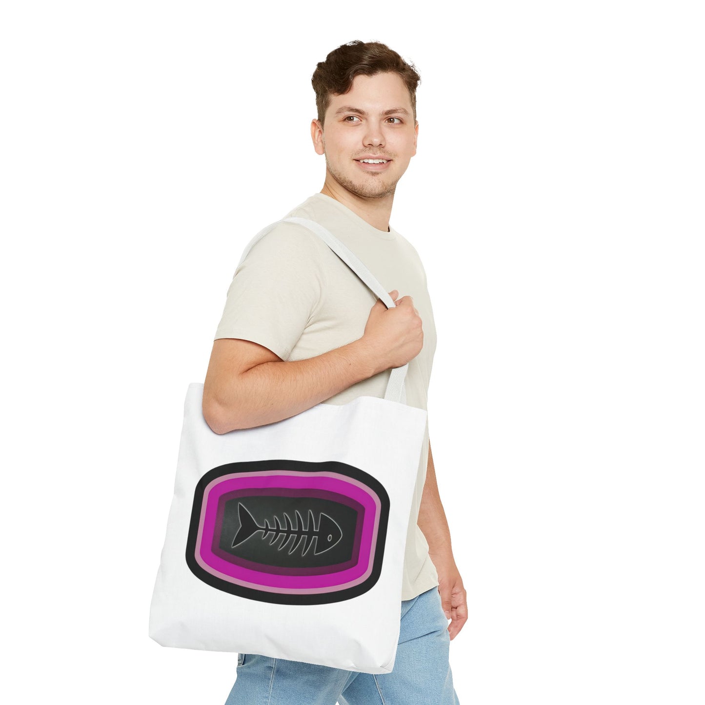 Fish Skeleton Tote Bag - Unique Design for Fishing Enthusiasts