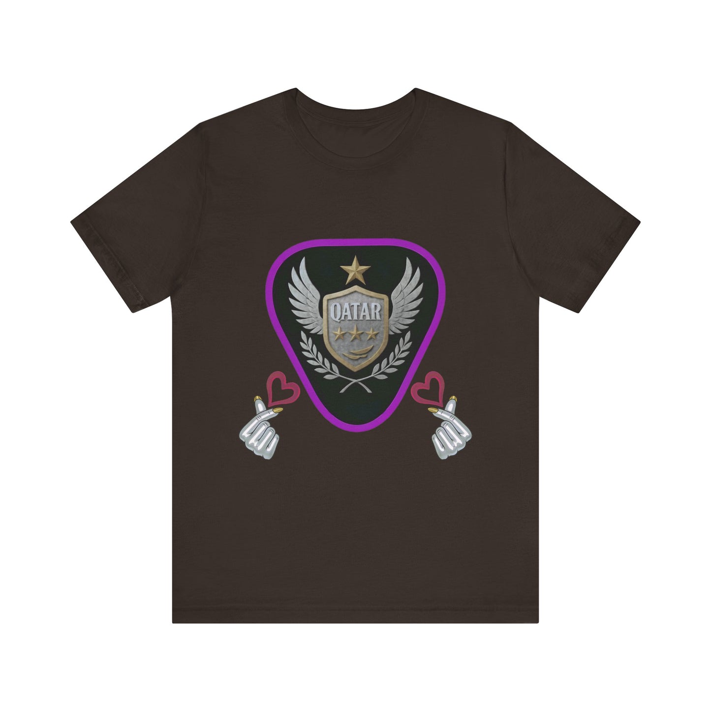 T-Shirt QATAR LOVE Unisex Jersey Short Sleeve Tee