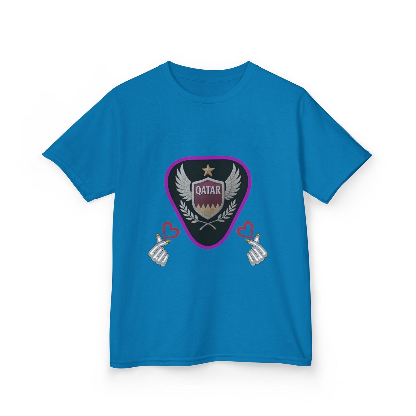 Kids' Fun Graphic Tee, Casual Kids T-Shirt, Cute Kids Top, Qatar Themed Shirt, Gift for Young Fans