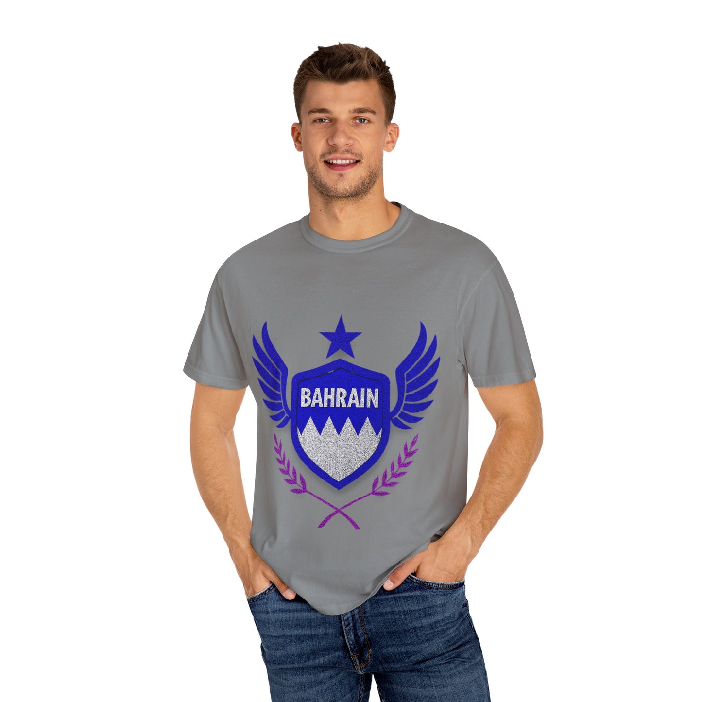 Bahrain Wings T-shirt - Casual Wear, Gift for Travelers, Sports Enthusiasts, Souvenirs, Unique Gift Idea