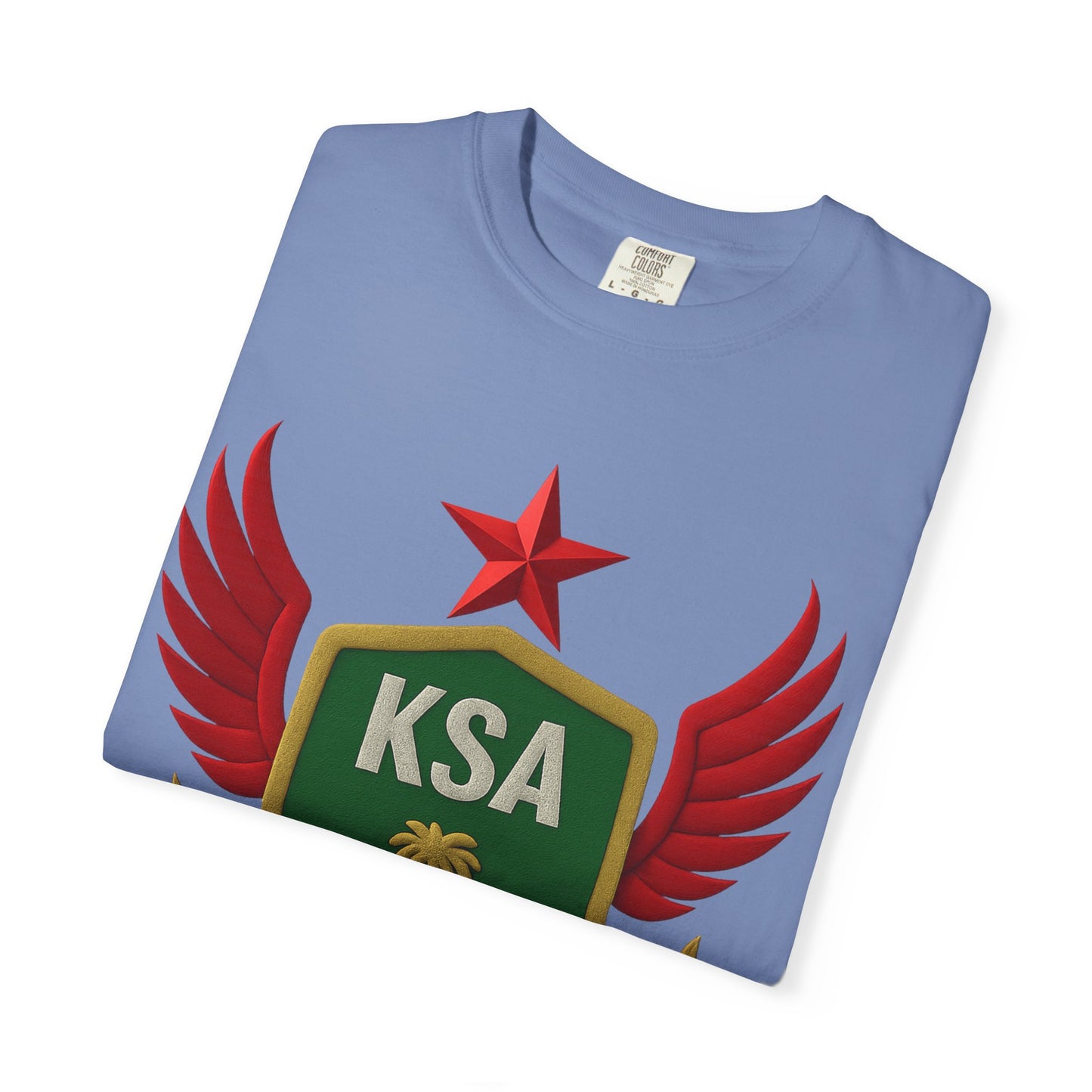 KSA Inspired Unisex Garment-Dyed T-shirt | Casual Style Tee, Graphic Shirt, Unique Design, Gift for Fans, Summer Fashion