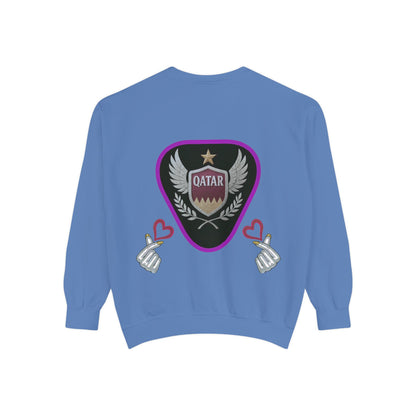 Qatar-Inspired Unisex Sweatshirt, Cozy Gift for Sports Fans, Stylish Casualwear, Travel Apparel, Souvenir from Qatar