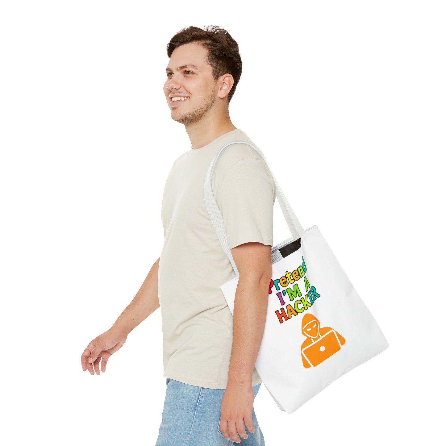 Tote Bag - Pretend I'm a Hacker Design