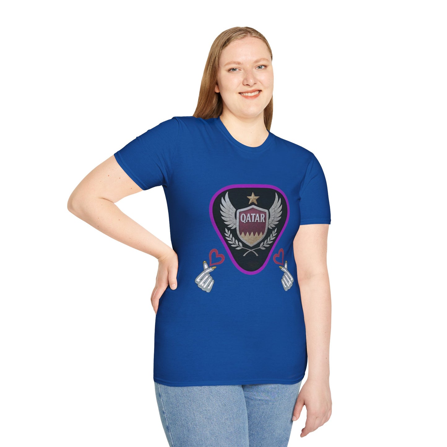 Qatar Pride Unisex Softstyle T-Shirt, Casual Wear, Sports Apparel, Gift for Fans, Travel Souvenir, Unique Design