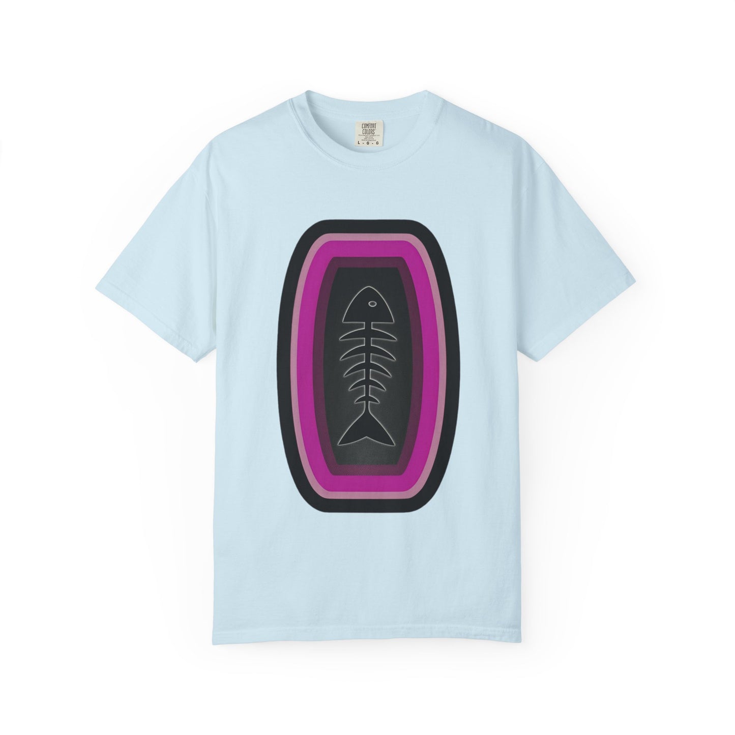 FISH BONE AND BULLS T-Shirt - Vintage Unisex Garment-Dyed Tee
