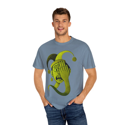 Garment-Dyed T-shirt 'i can't see' Design