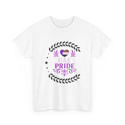 UAE Pride Unisex Heavy Cotton Tee, Pride T-Shirt, Abu Dhabi Gift, National Day Apparel, LGBTQ+ Support Tee, Casual Wear