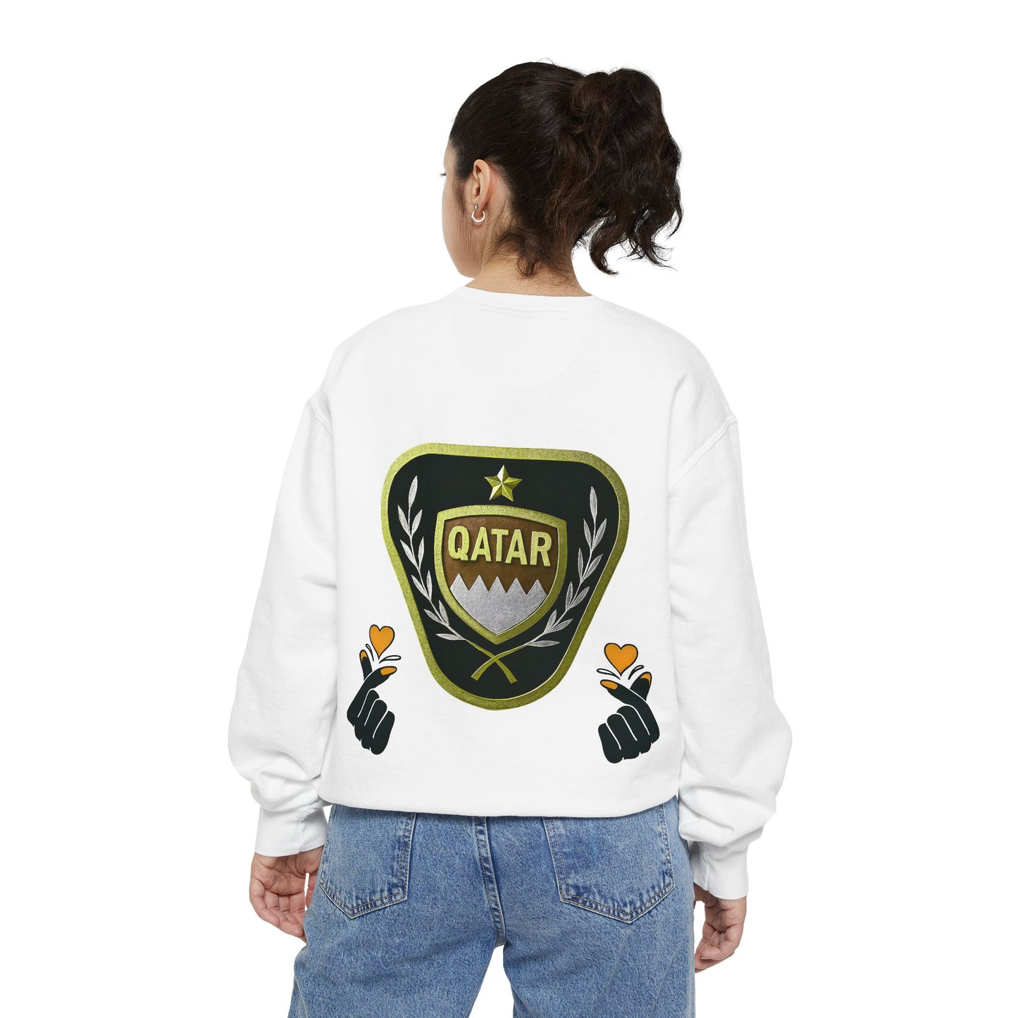 Qatar-Inspired Unisex Sweatshirt | Cozy Fashion for Sports Fans, Travel Lovers, Gift for Holidays, Casual Wear