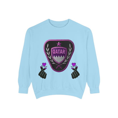 Qatar-Inspired Unisex Sweatshirt | Cozy Fashion for Sports Fans, Travel Lovers, Gift for Holidays, Casual Wear