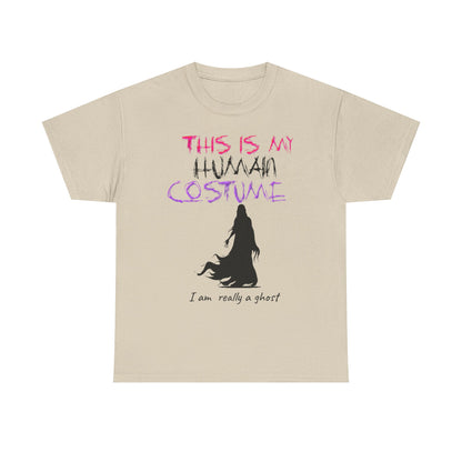 Cotton Tee - 'THIS IS MY HUMAN COSTUME'