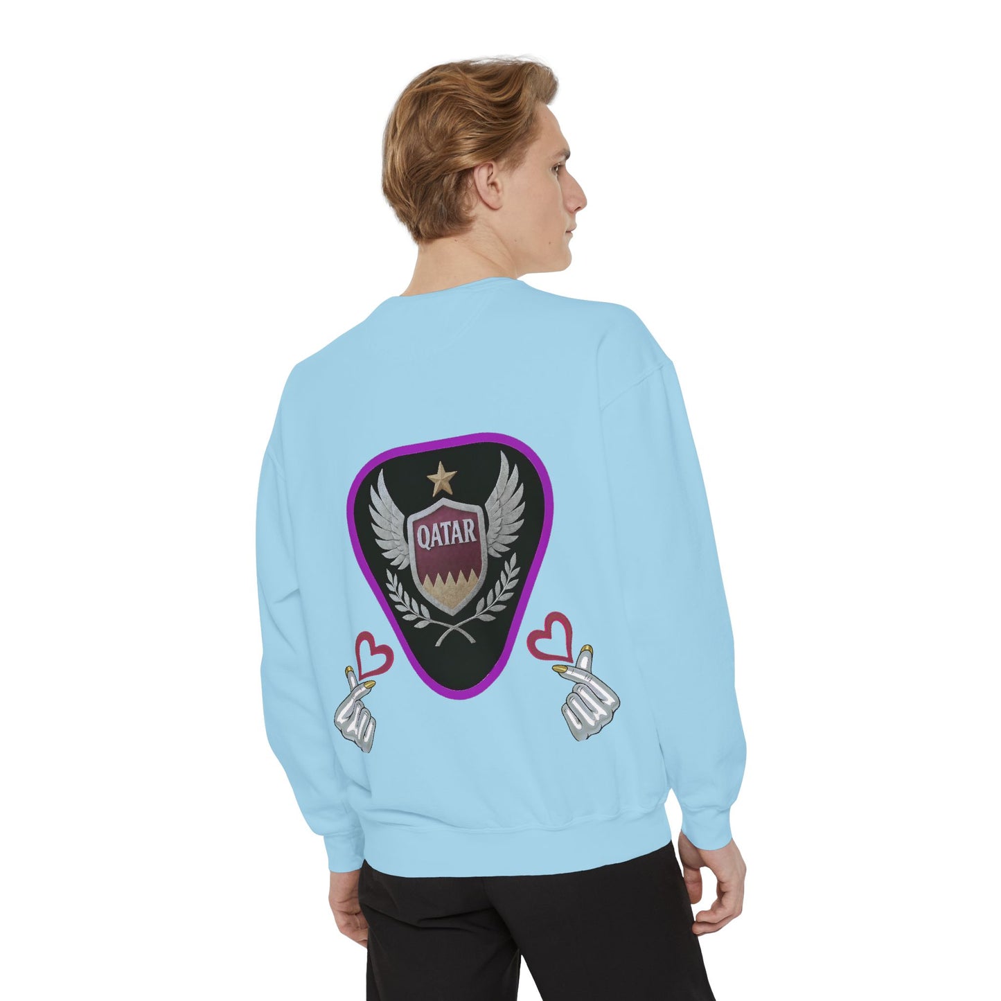 Qatar-Inspired Unisex Sweatshirt, Cozy Gift for Sports Fans, Stylish Casualwear, Travel Apparel, Souvenir from Qatar