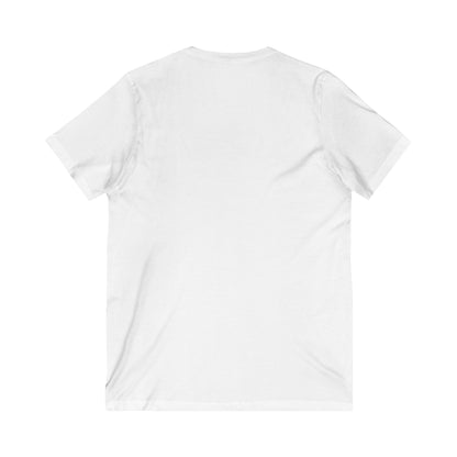 Stylish Qatar Shield V-Neck Tee, Casual T-Shirt for Wanderlust, Travel Shirt, Gift for Soccer Fans, Unisex Vacation Top