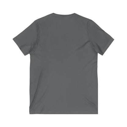 Stylish Qatar Shield V-Neck Tee, Casual T-Shirt for Wanderlust, Travel Shirt, Gift for Soccer Fans, Unisex Vacation Top