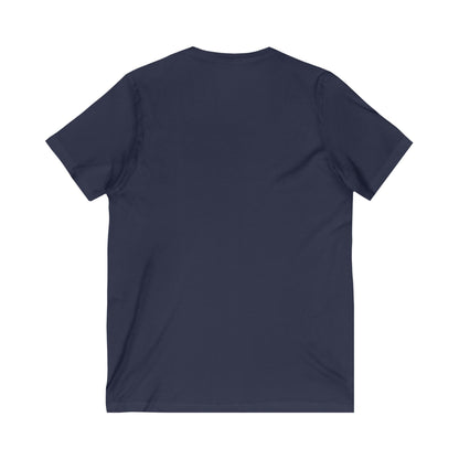 Stylish Qatar Shield V-Neck Tee, Casual T-Shirt for Wanderlust, Travel Shirt, Gift for Soccer Fans, Unisex Vacation Top