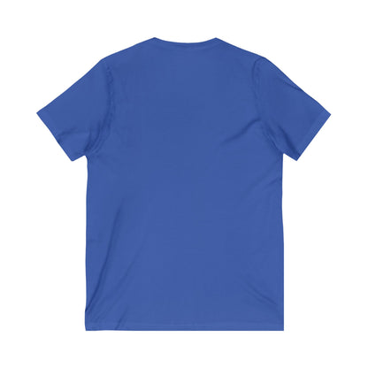 Stylish Qatar Shield V-Neck Tee, Casual T-Shirt for Wanderlust, Travel Shirt, Gift for Soccer Fans, Unisex Vacation Top