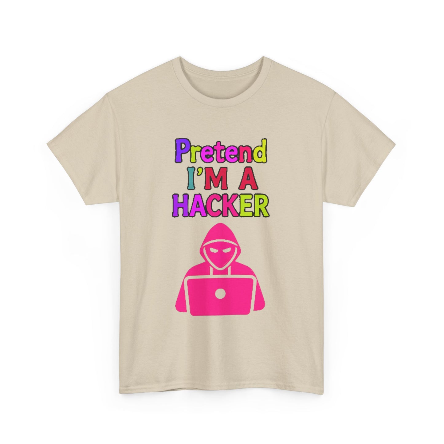 Pretend I'm a Hacker Tee, Fun Unisex Heavy Cotton Tee, Geeky Gift for Coders, Computer Lovers Shirt, Casual Everyday Wear, Unique [...]