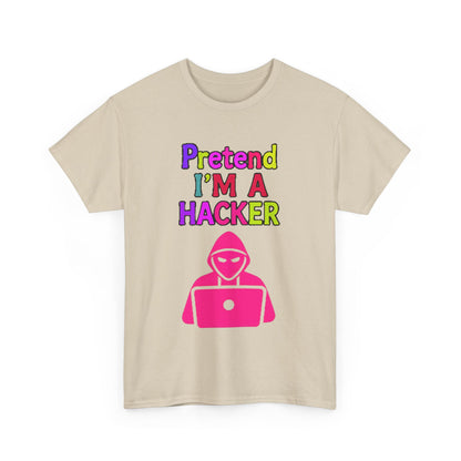 Pretend I'm a Hacker Tee, Fun Unisex Heavy Cotton Tee, Geeky Gift for Coders, Computer Lovers Shirt, Casual Everyday Wear, Unique [...]