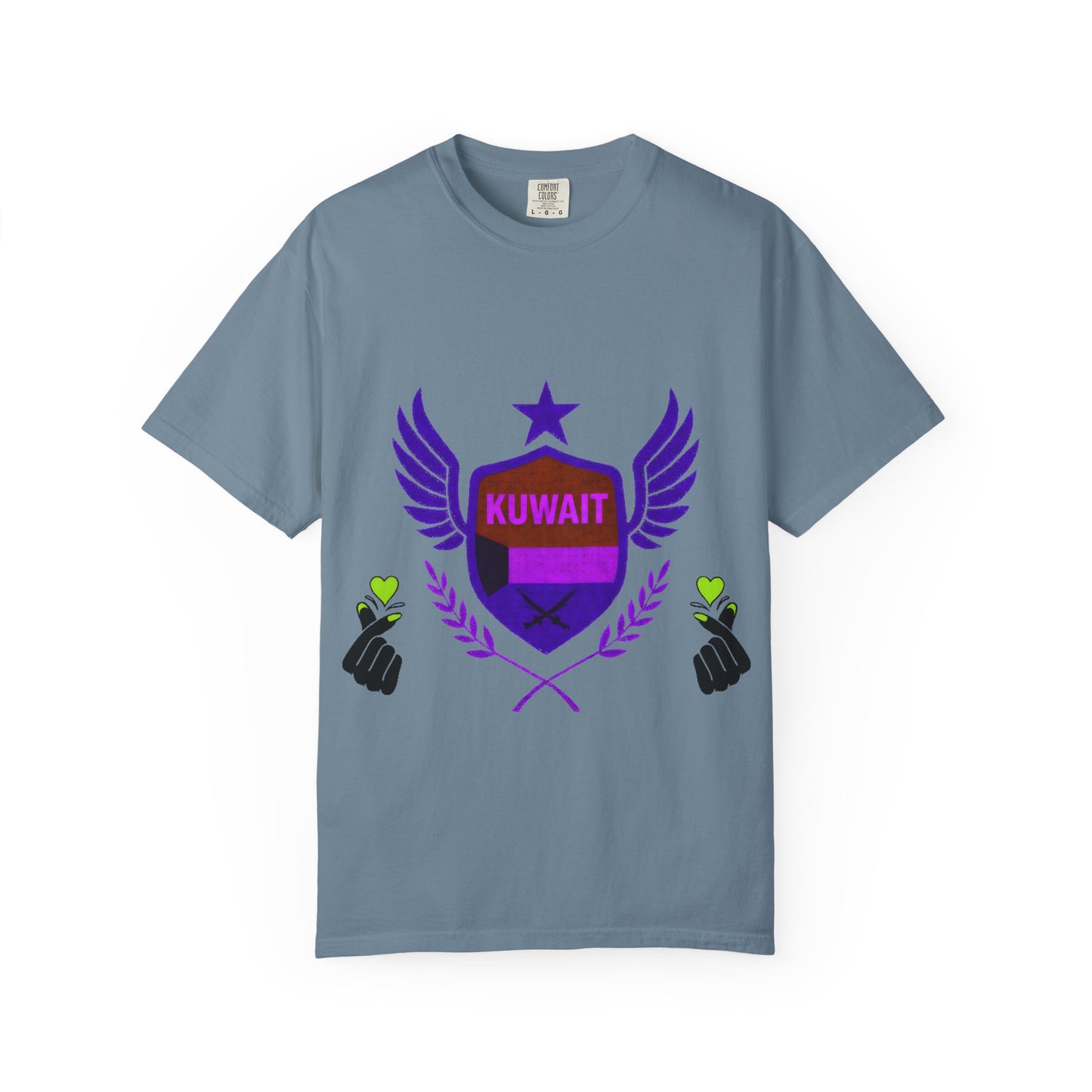 Kuwait Pride Unisex T-Shirt, Garment-Dyed Tee, LGBTQ+ Support Shirt, Casual Wear, Gift for Pride Month, Statement Fashion