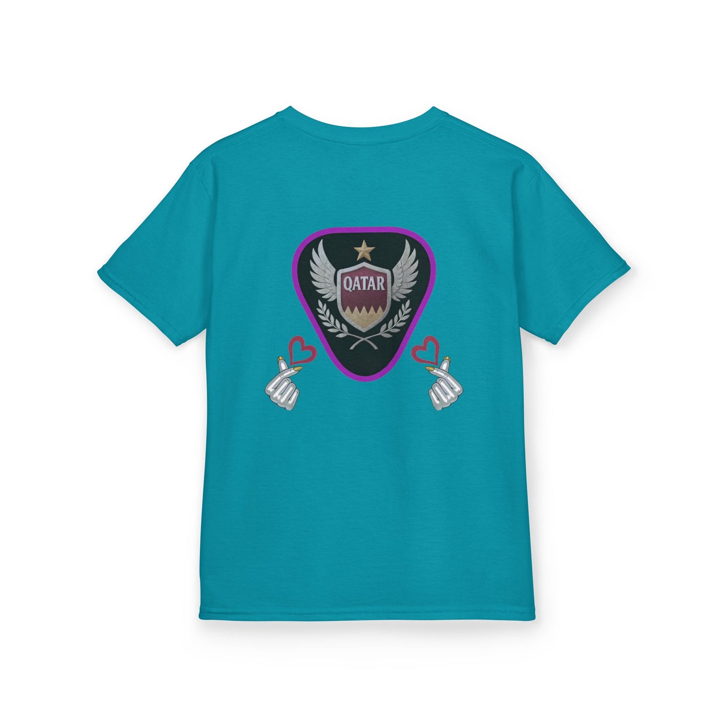 Kids' Fun Graphic Tee, Casual Kids T-Shirt, Cute Kids Top, Qatar Themed Shirt, Gift for Young Fans