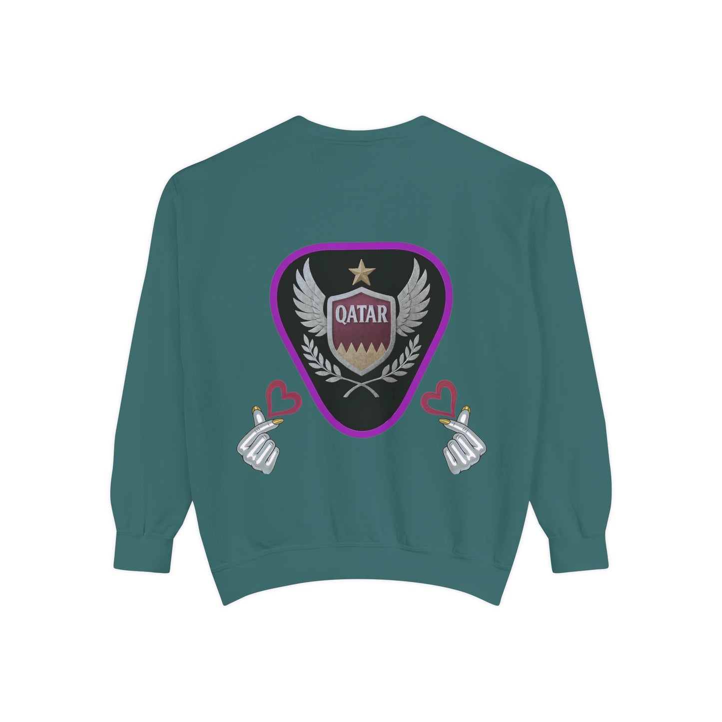 Qatar-Inspired Unisex Sweatshirt, Cozy Gift for Sports Fans, Stylish Casualwear, Travel Apparel, Souvenir from Qatar