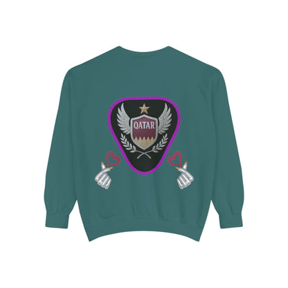 Qatar-Inspired Unisex Sweatshirt, Cozy Gift for Sports Fans, Stylish Casualwear, Travel Apparel, Souvenir from Qatar