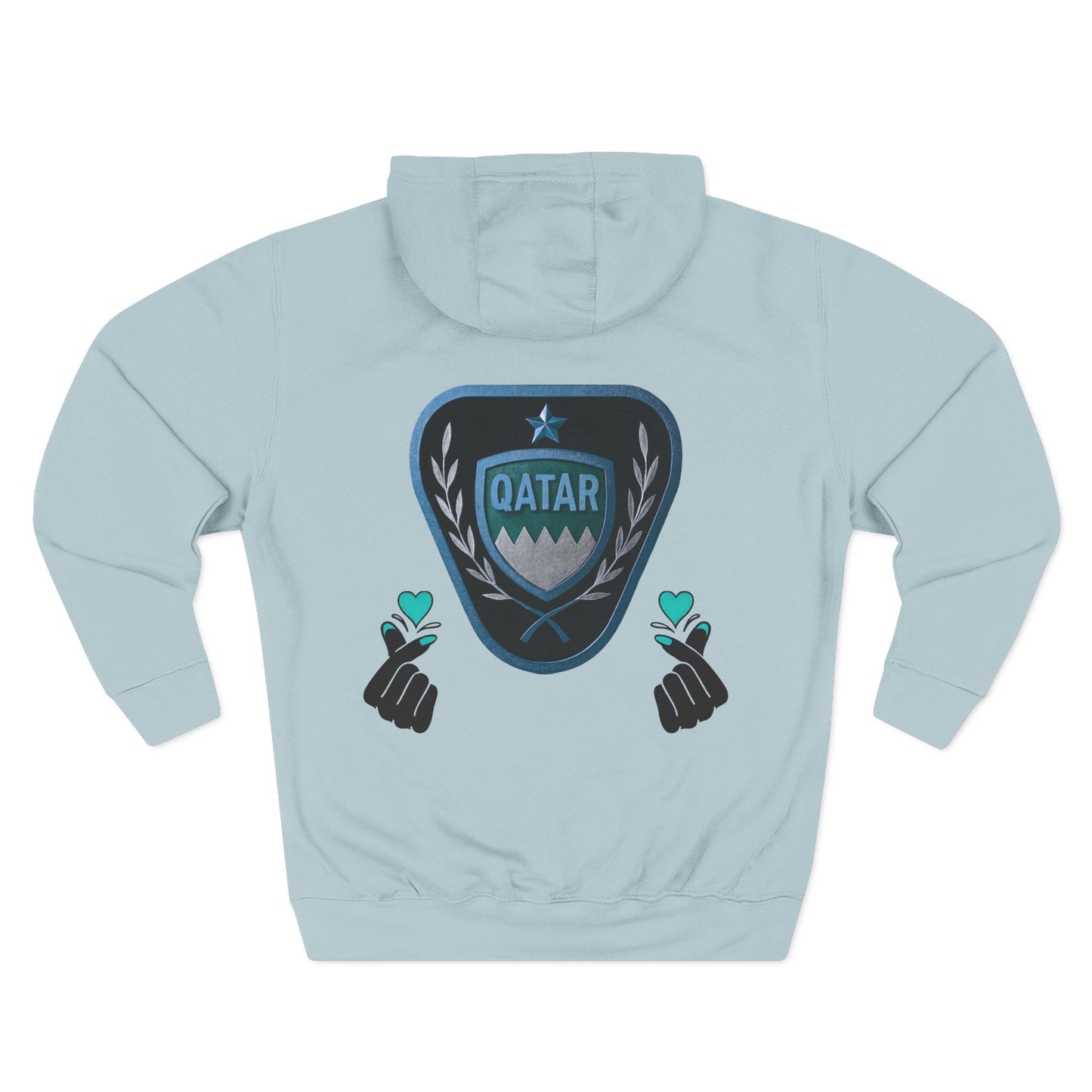 Fleece Hoodie - Qatar Love Design