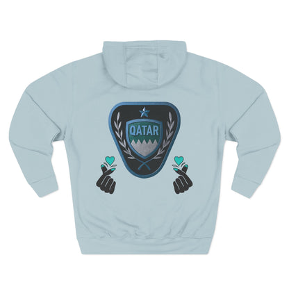 Fleece Hoodie - Qatar Love Design