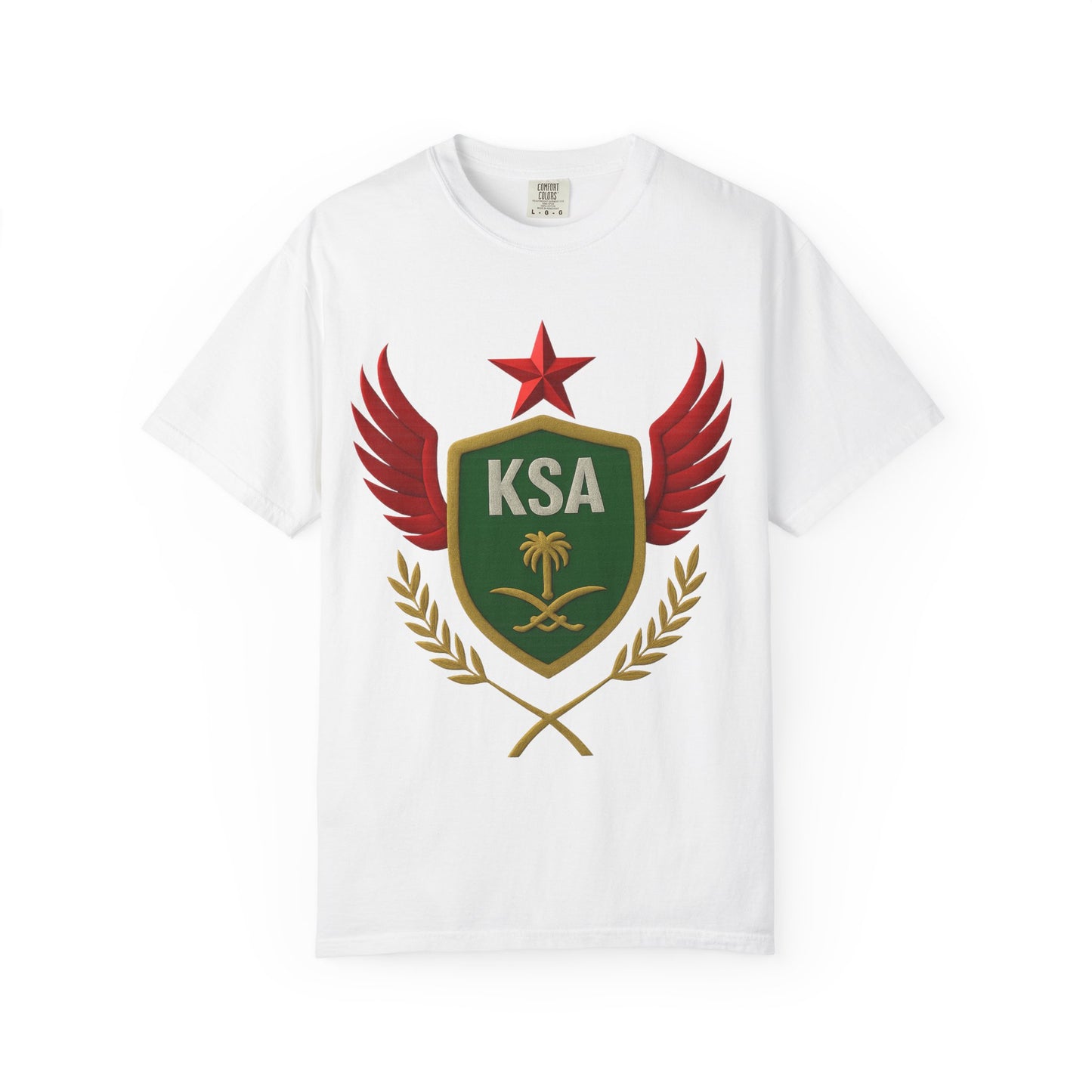 KSA Inspired Unisex Garment-Dyed T-shirt | Casual Style Tee, Graphic Shirt, Unique Design, Gift for Fans, Summer Fashion