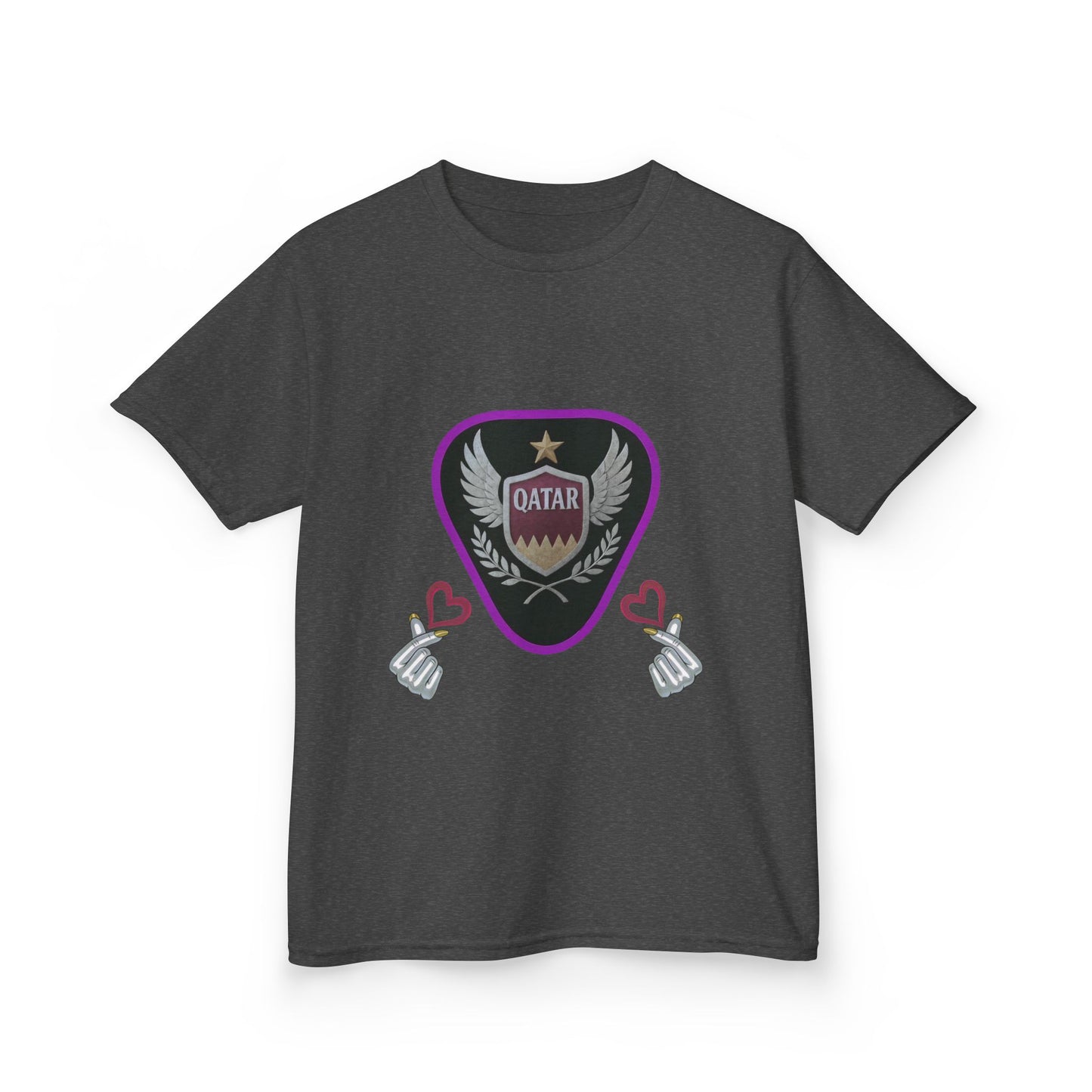 Kids' Fun Graphic Tee, Casual Kids T-Shirt, Cute Kids Top, Qatar Themed Shirt, Gift for Young Fans