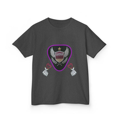 Kids' Fun Graphic Tee, Casual Kids T-Shirt, Cute Kids Top, Qatar Themed Shirt, Gift for Young Fans