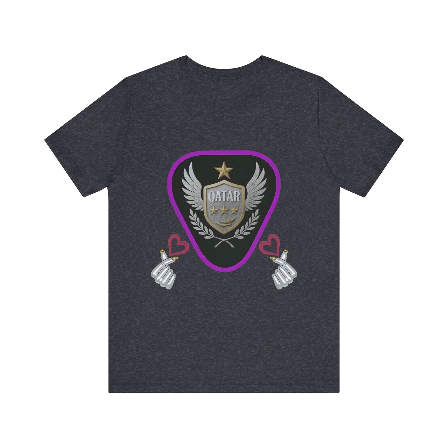 T-Shirt QATAR LOVE Unisex Jersey Short Sleeve Tee