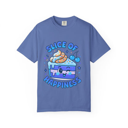 Colorful Slice of Happiness T-Shirt, Cute Dessert Tee, Unisex Graphic Tee, Sweet Gift for Foodies, Fun Casual Wear