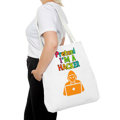 Tote Bag - Pretend I'm a Hacker Design