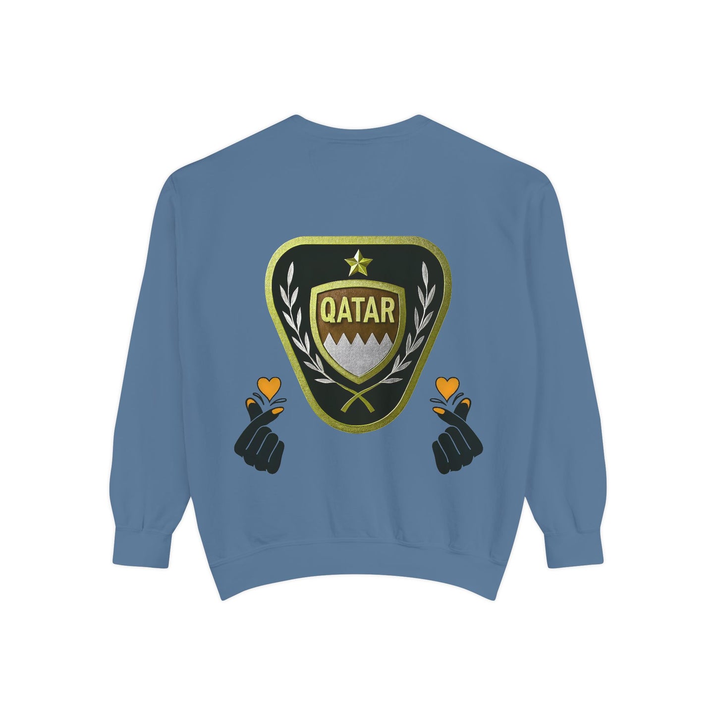 Qatar-Inspired Unisex Sweatshirt | Cozy Fashion for Sports Fans, Travel Lovers, Gift for Holidays, Casual Wear