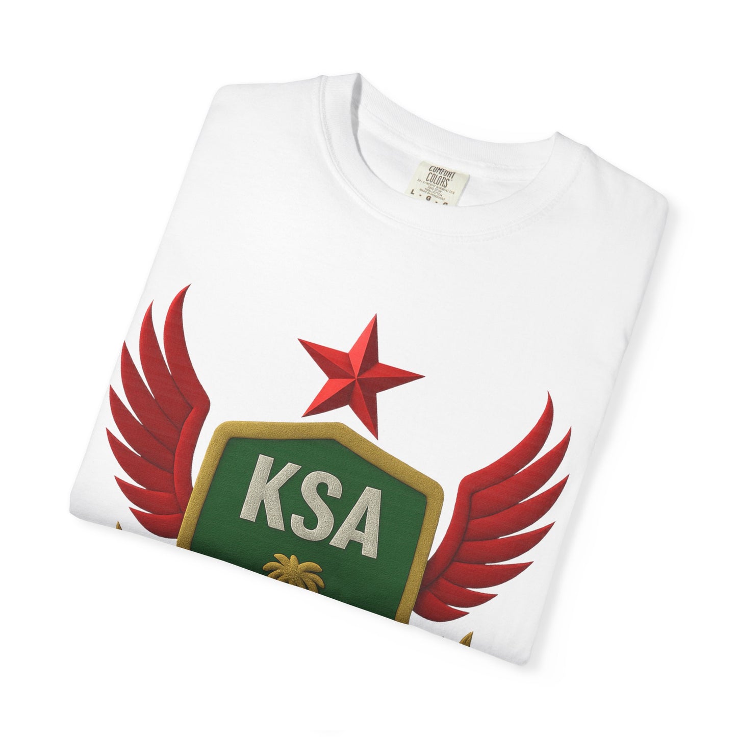 KSA Inspired Unisex Garment-Dyed T-shirt | Casual Style Tee, Graphic Shirt, Unique Design, Gift for Fans, Summer Fashion