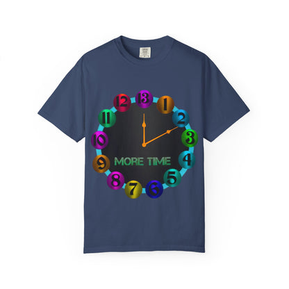 Garment-Dyed T-shirt - MORE TIME Graphic Tee