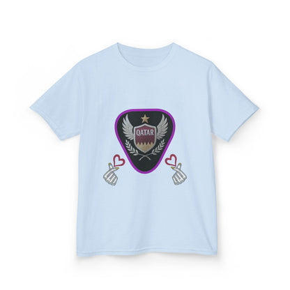 Kids' Fun Graphic Tee, Casual Kids T-Shirt, Cute Kids Top, Qatar Themed Shirt, Gift for Young Fans