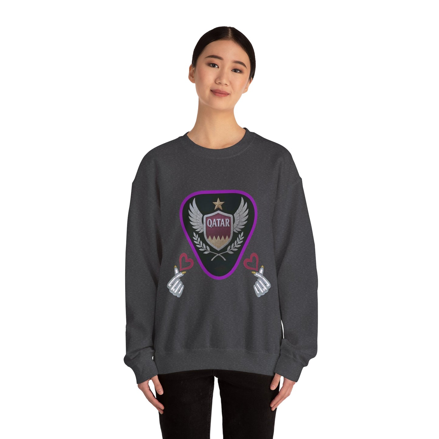 Qatar Pride Crewneck Sweatshirt, Unisex Casual Style, Perfect Gift for Sports Fans, Birthday or National Day Celebration, Cozy [...]