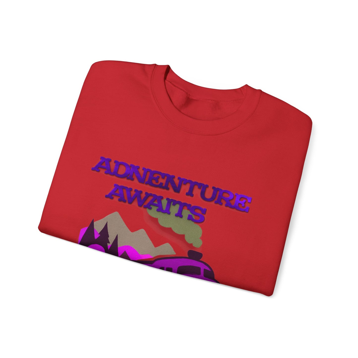 Vintage Train Adventure Sweatshirt - Cozy Travel Design