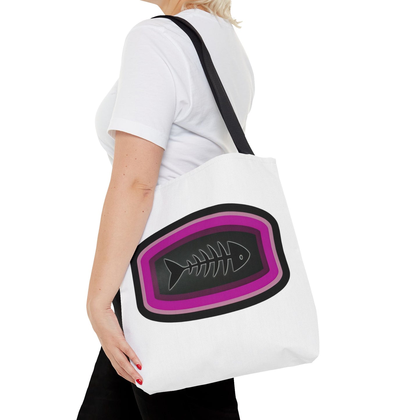 Fish Skeleton Tote Bag - Unique Design for Fishing Enthusiasts